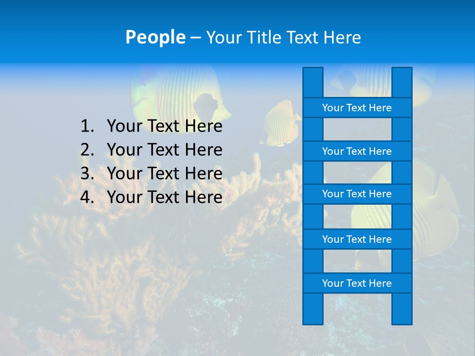 Underwater Behavior Image PowerPoint Template