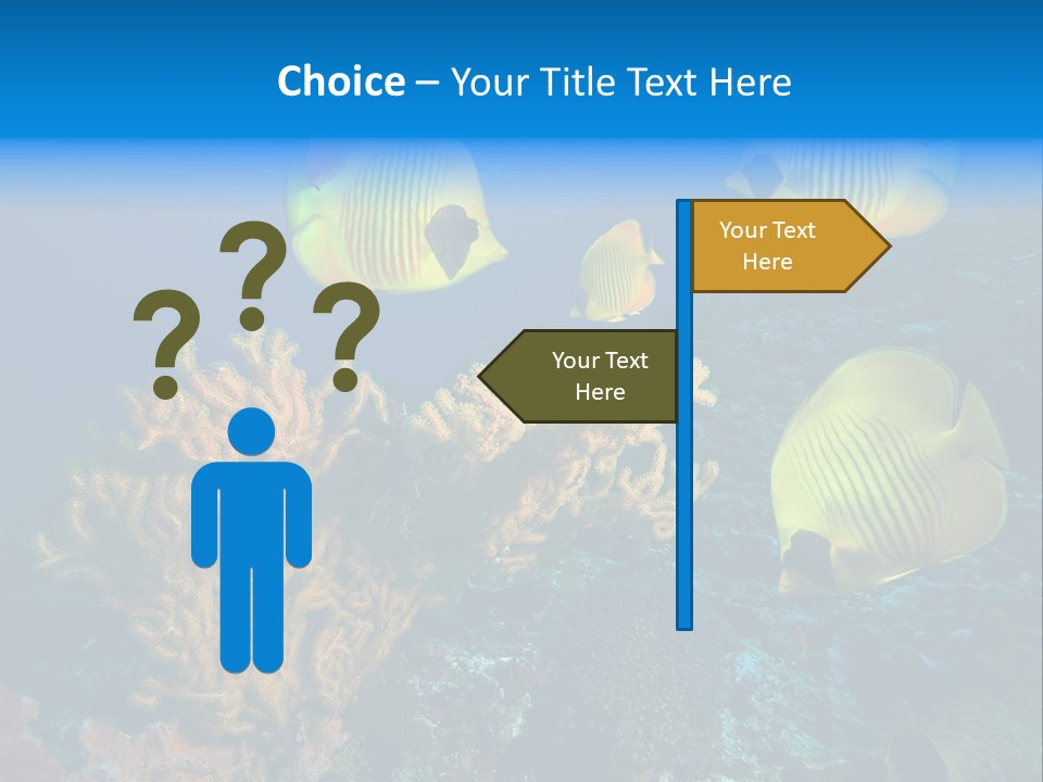 Underwater Behavior Image PowerPoint Template