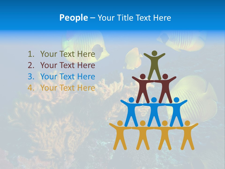 Underwater Behavior Image PowerPoint Template