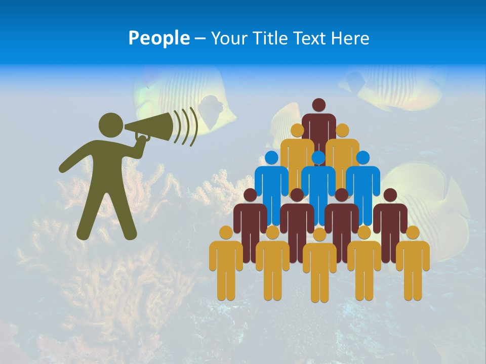 Underwater Behavior Image PowerPoint Template