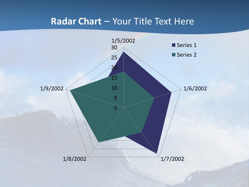Brightly Diving Fish PowerPoint Template