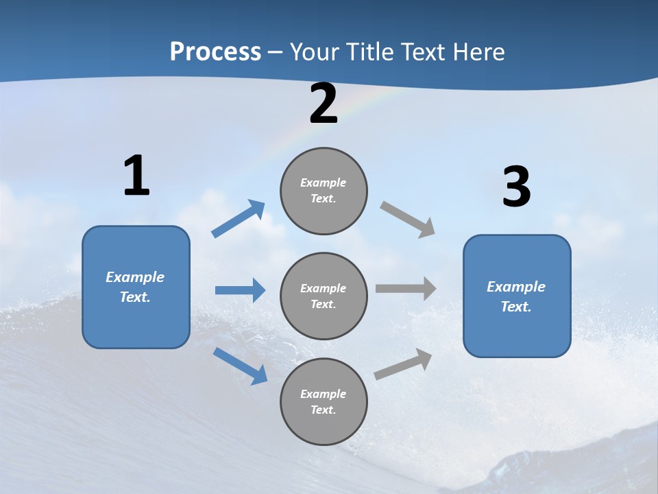 Brightly Diving Fish PowerPoint Template
