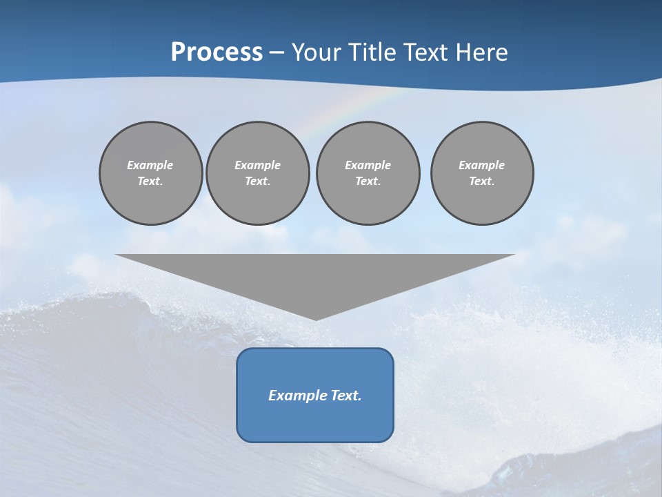 Brightly Diving Fish PowerPoint Template
