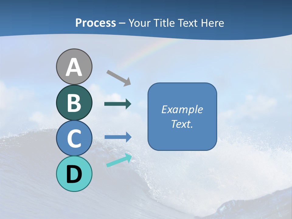 Brightly Diving Fish PowerPoint Template