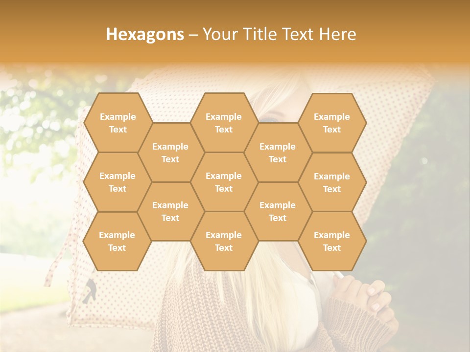 Portrait Parasol Busty PowerPoint Template