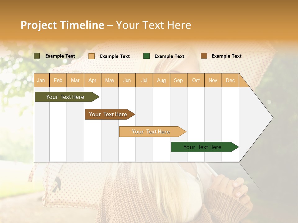 Portrait Parasol Busty PowerPoint Template