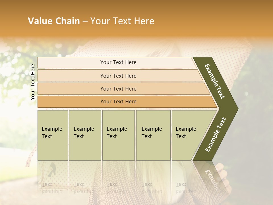 Portrait Parasol Busty PowerPoint Template