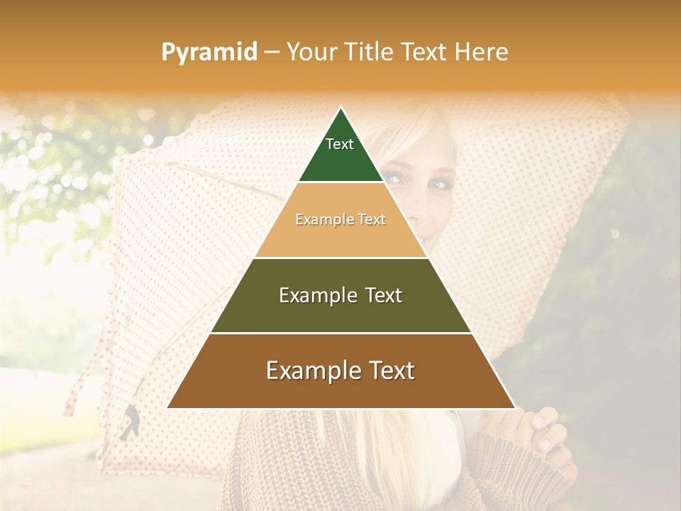 Portrait Parasol Busty PowerPoint Template