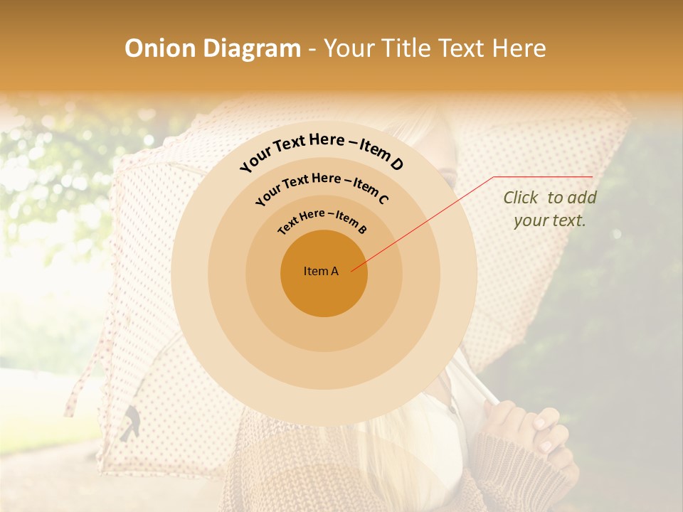 Portrait Parasol Busty PowerPoint Template