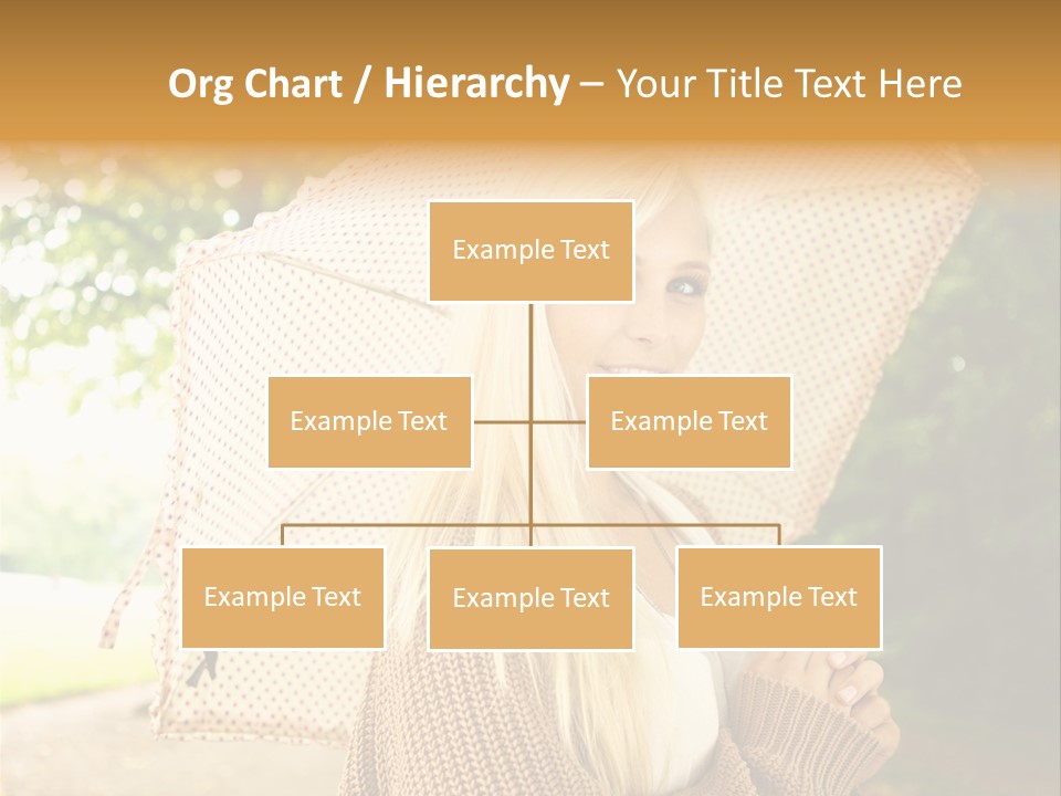 Portrait Parasol Busty PowerPoint Template