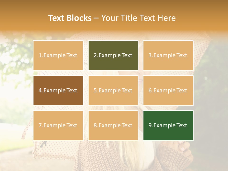 Portrait Parasol Busty PowerPoint Template