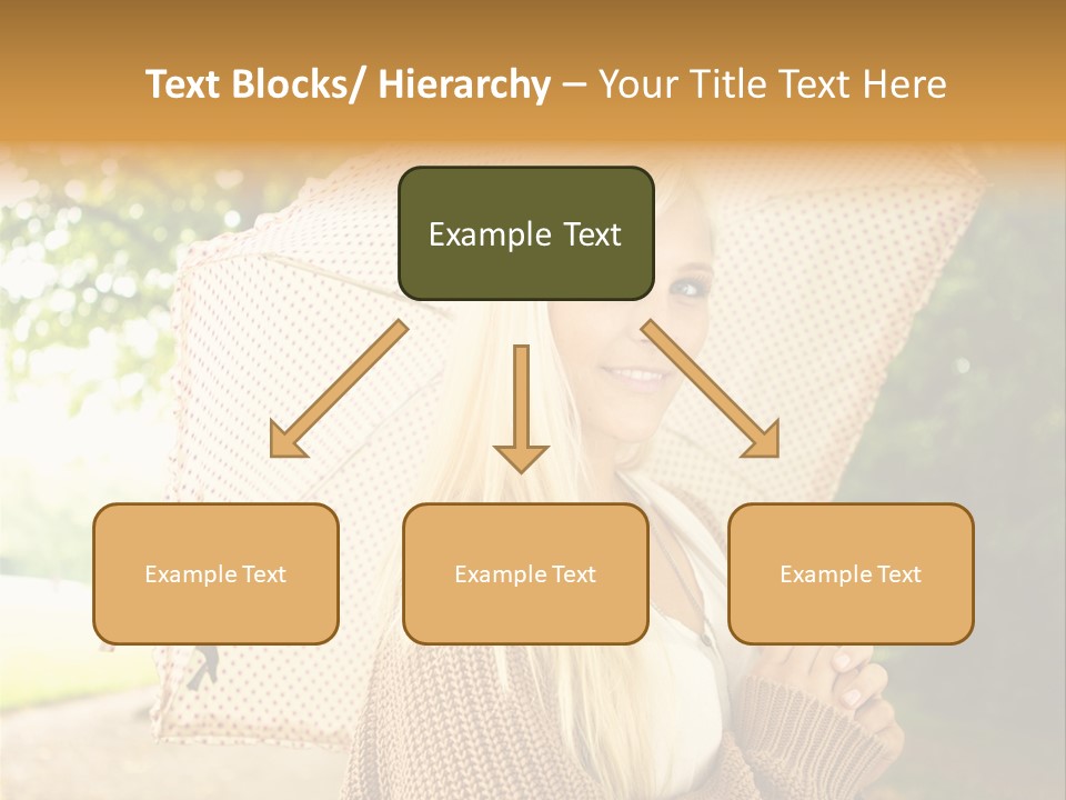 Portrait Parasol Busty PowerPoint Template