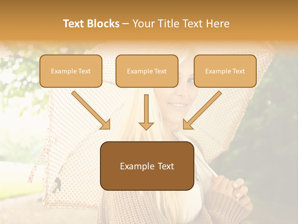 Portrait Parasol Busty PowerPoint Template