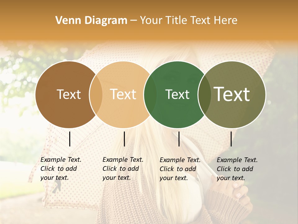 Portrait Parasol Busty PowerPoint Template