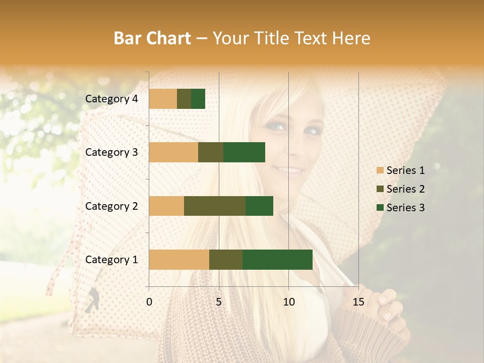 Portrait Parasol Busty PowerPoint Template