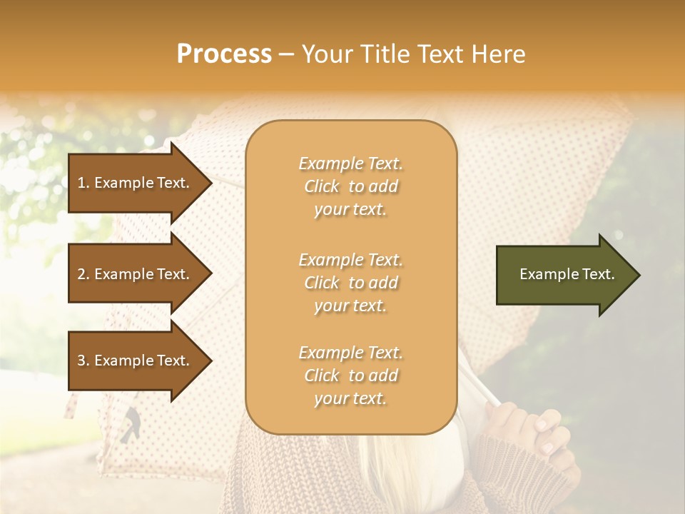 Portrait Parasol Busty PowerPoint Template