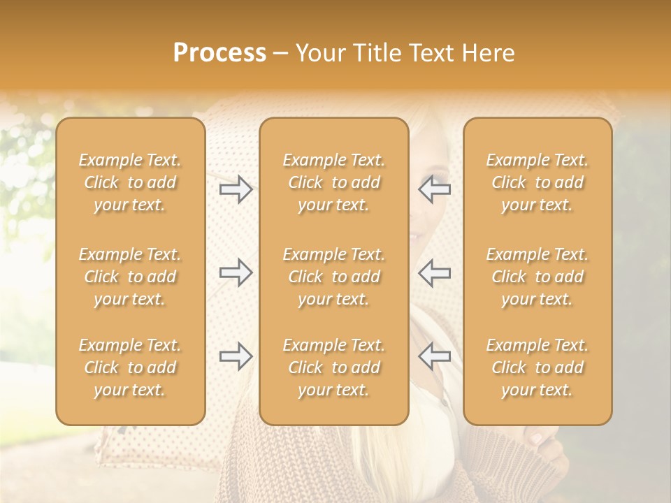Portrait Parasol Busty PowerPoint Template