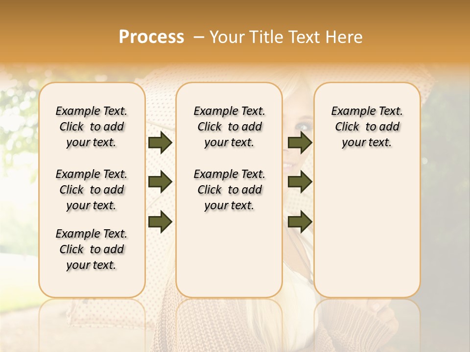 Portrait Parasol Busty PowerPoint Template