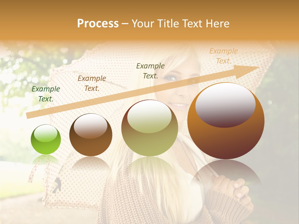 Portrait Parasol Busty PowerPoint Template