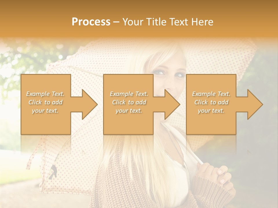 Portrait Parasol Busty PowerPoint Template