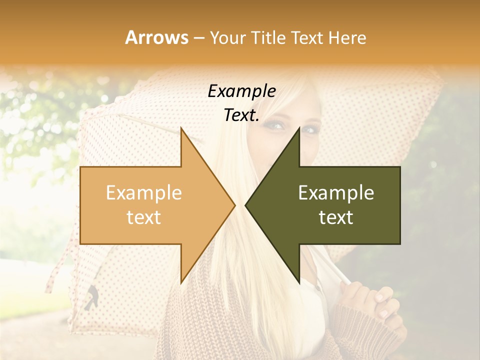 Portrait Parasol Busty PowerPoint Template