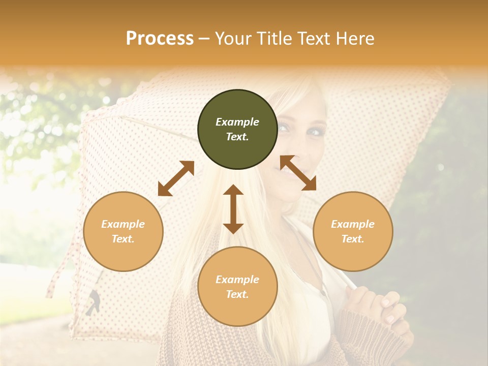 Portrait Parasol Busty PowerPoint Template