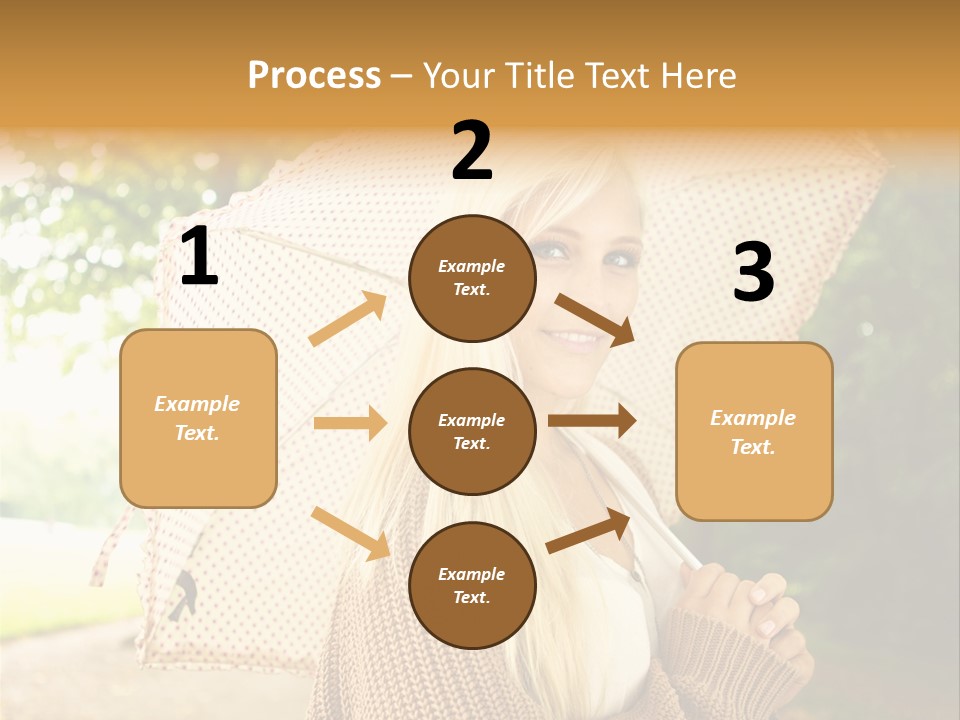 Portrait Parasol Busty PowerPoint Template