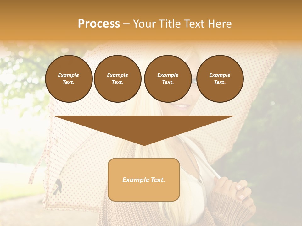 Portrait Parasol Busty PowerPoint Template