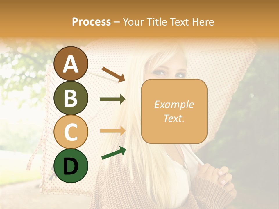 Portrait Parasol Busty PowerPoint Template