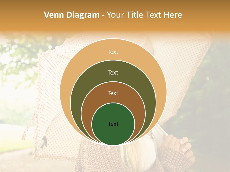 Portrait Parasol Busty PowerPoint Template
