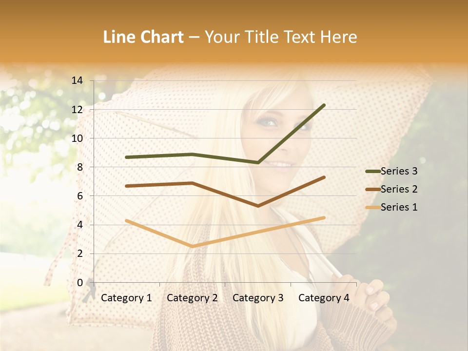Portrait Parasol Busty PowerPoint Template