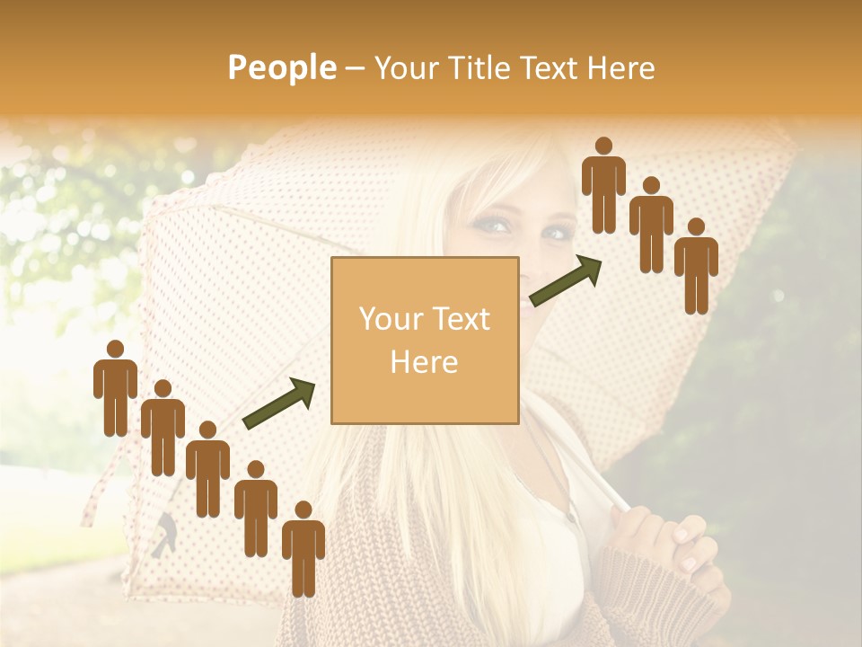 Portrait Parasol Busty PowerPoint Template