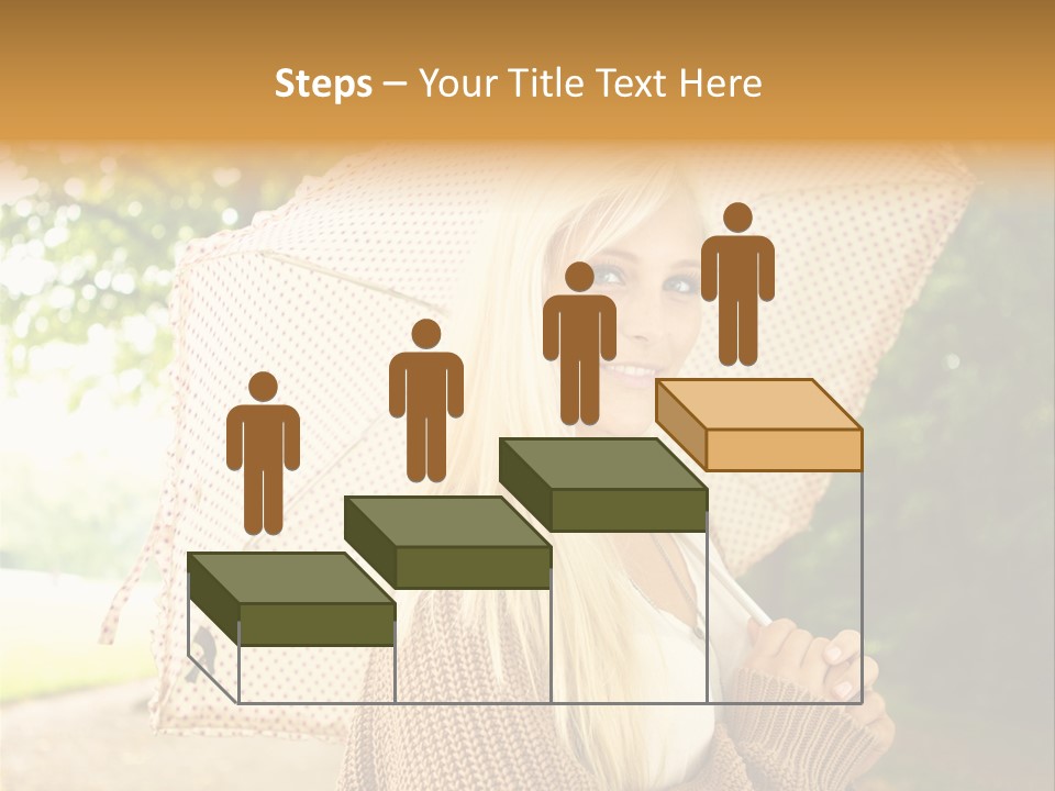 Portrait Parasol Busty PowerPoint Template