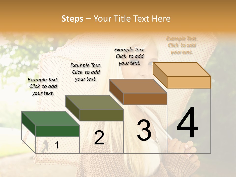 Portrait Parasol Busty PowerPoint Template