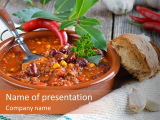 Snack Food Style PowerPoint Template