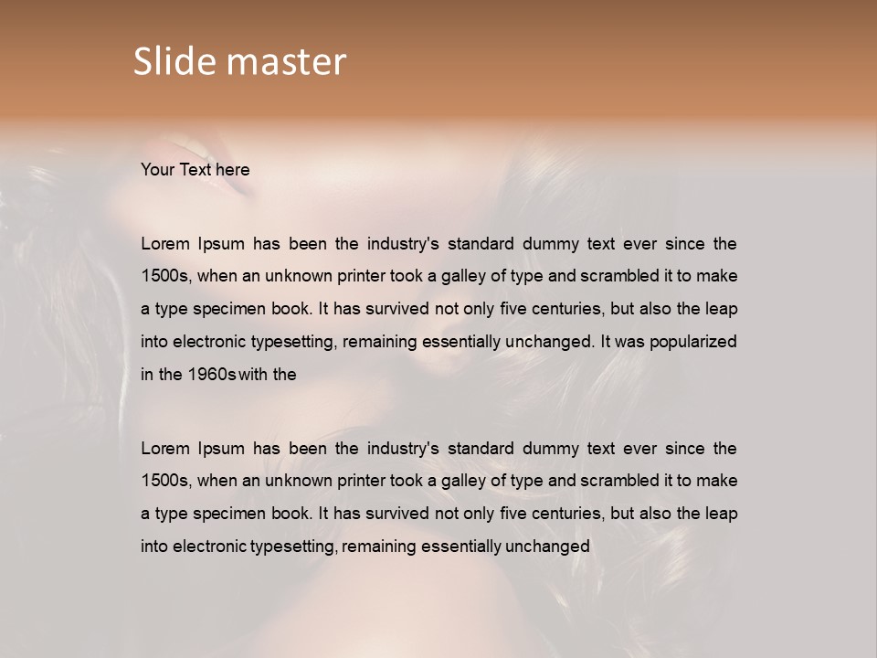 Beautiful Passion Brown PowerPoint Template