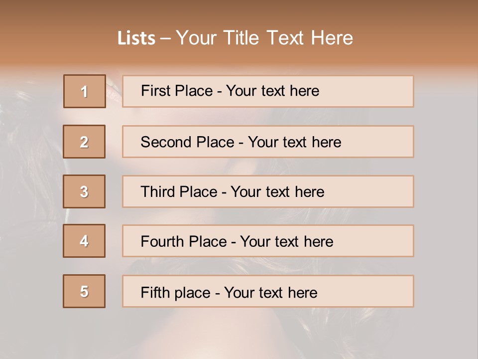 Beautiful Passion Brown PowerPoint Template