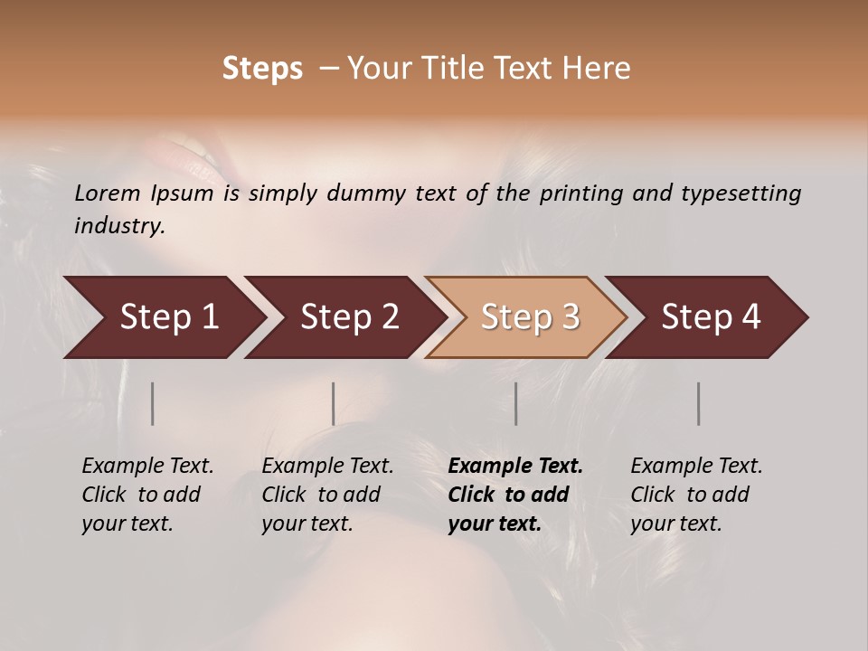 Beautiful Passion Brown PowerPoint Template