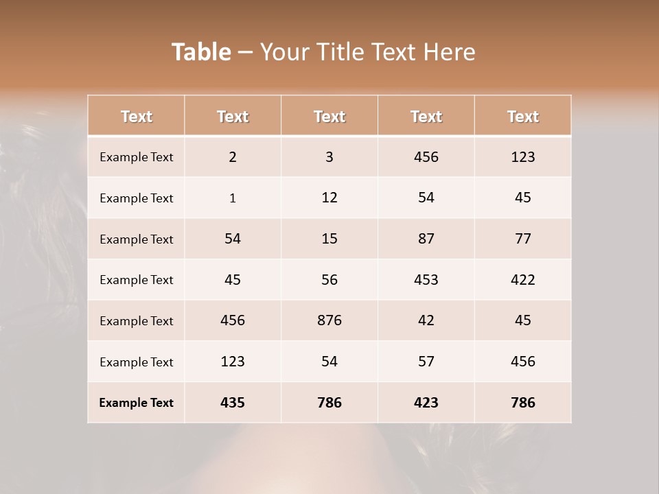 Beautiful Passion Brown PowerPoint Template
