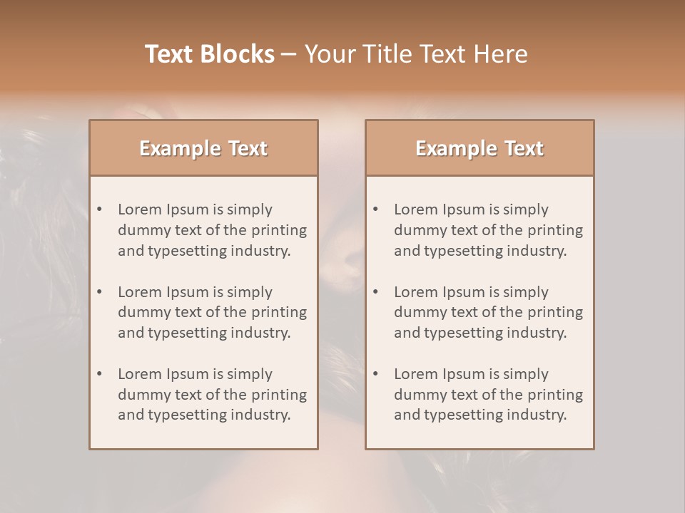 Beautiful Passion Brown PowerPoint Template