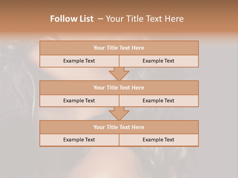 Beautiful Passion Brown PowerPoint Template