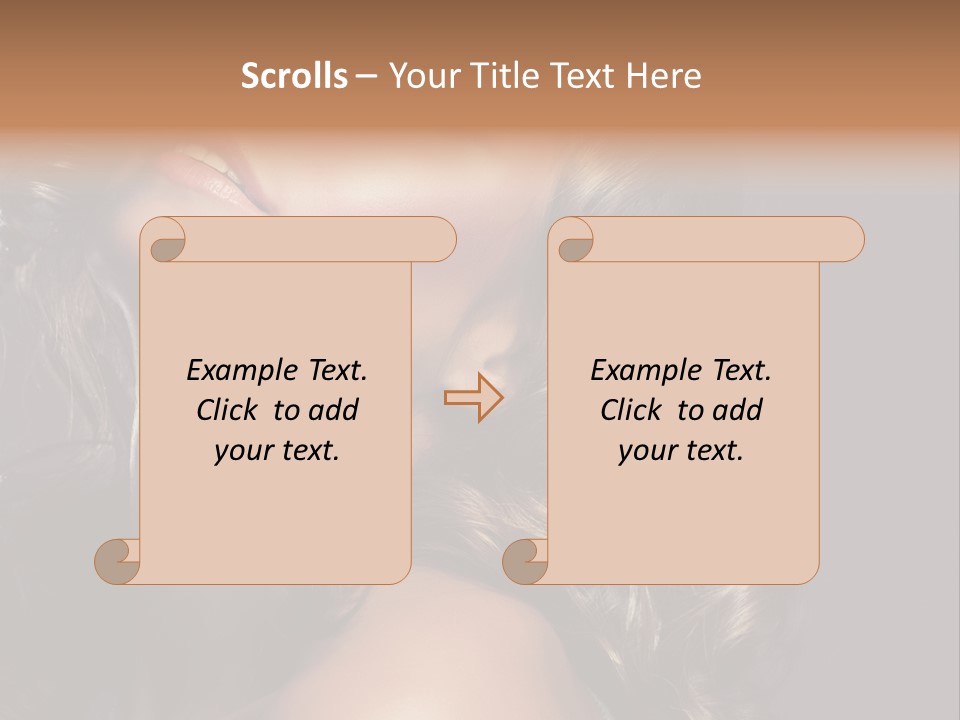 Beautiful Passion Brown PowerPoint Template