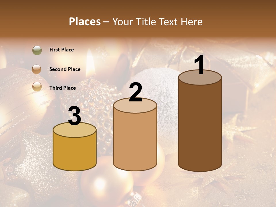 Round Bow Ornament PowerPoint Template