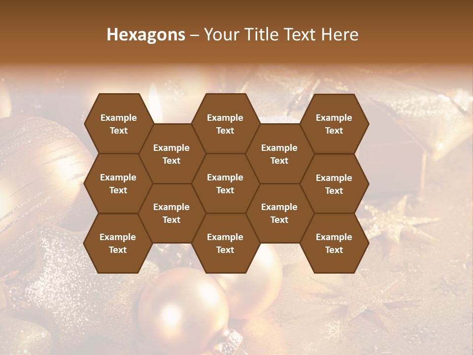 Round Bow Ornament PowerPoint Template