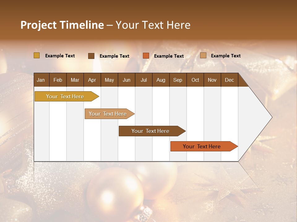 Round Bow Ornament PowerPoint Template