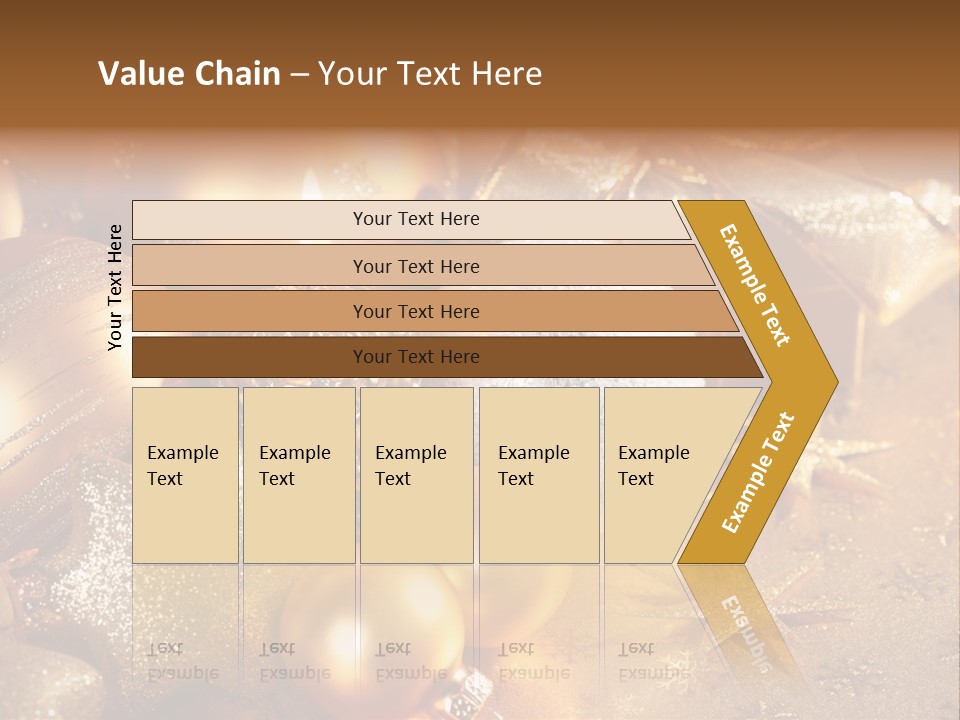 Round Bow Ornament PowerPoint Template