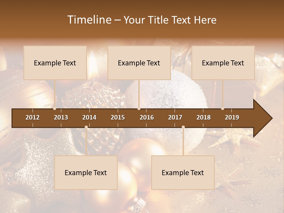 Round Bow Ornament PowerPoint Template
