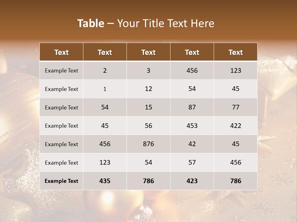 Round Bow Ornament PowerPoint Template