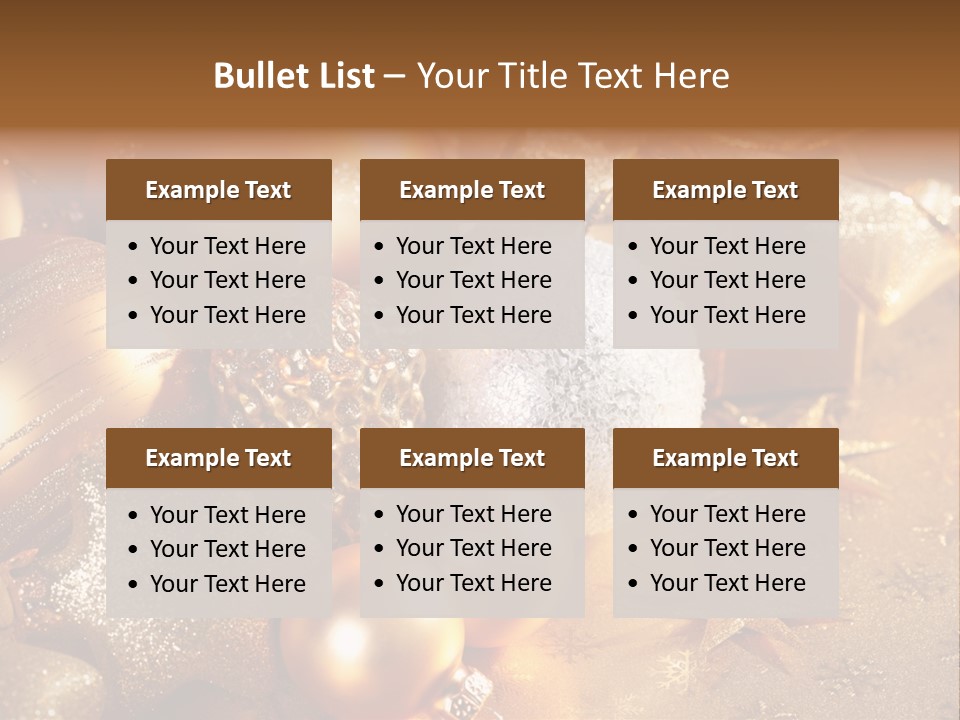 Round Bow Ornament PowerPoint Template