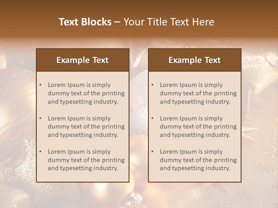 Round Bow Ornament PowerPoint Template